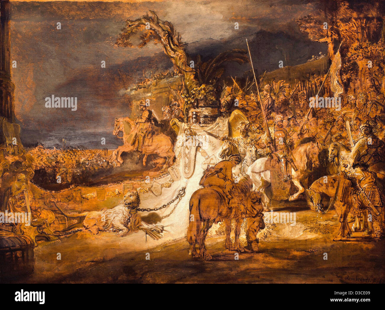 Rembrandt van Rijn, le Concord de l'État. 1641 Huile sur panneau. Baroque. Le Musée Boijmans Van Beuningen, Rotterdam. Banque D'Images