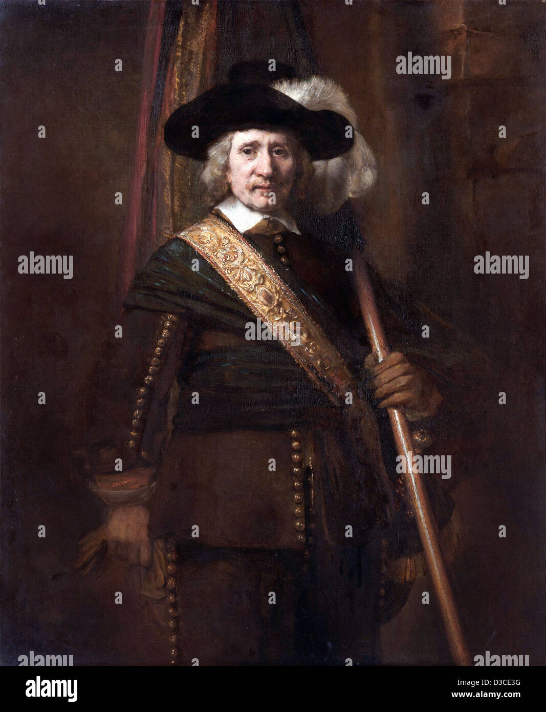 Rembrandt van Rijn, Portrait de Floris Soop. 1652 Huile sur toile. Metropolitan Museum of Art, New York. Baroque. Banque D'Images