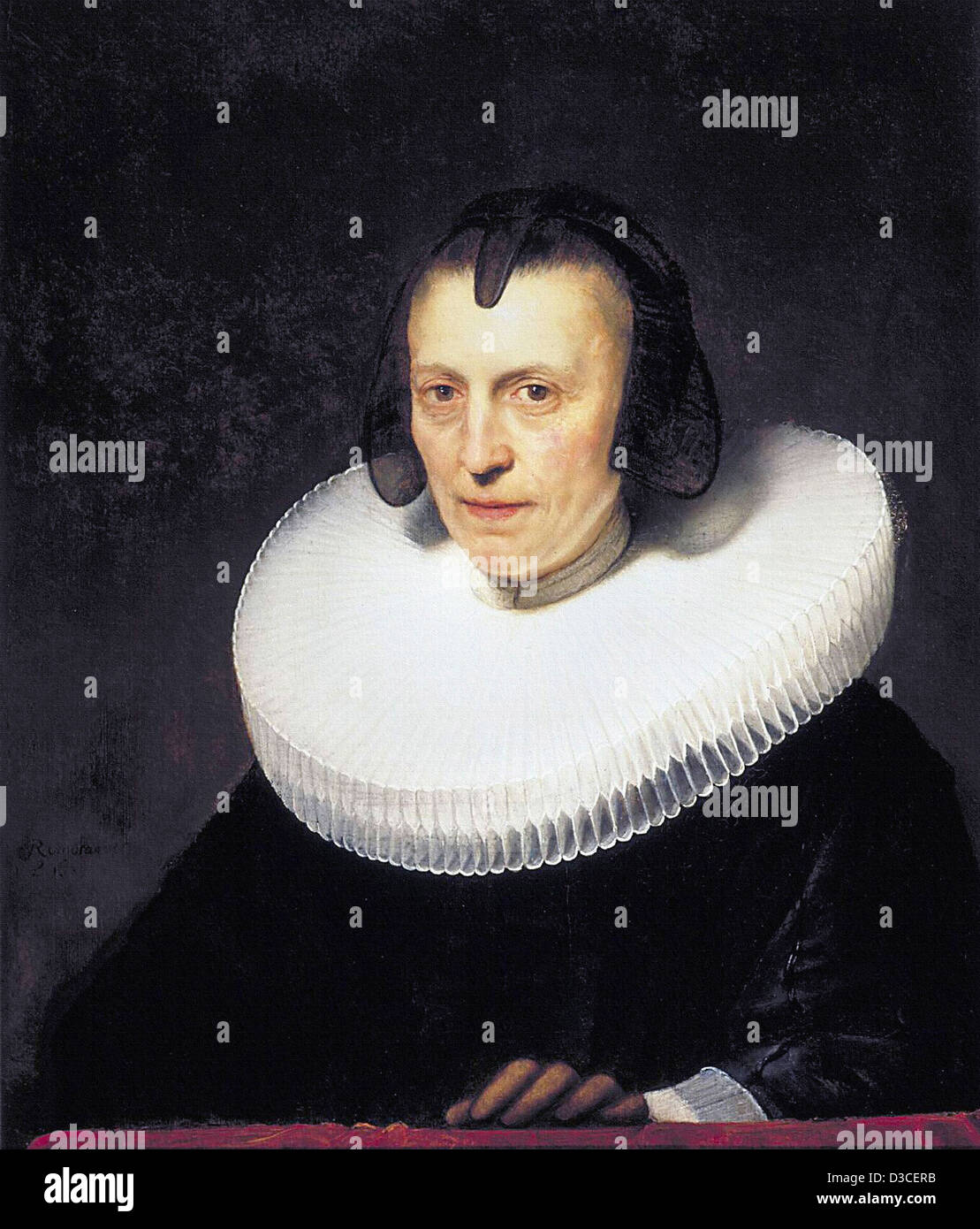Rembrandt van Rijn, Portrait de Aletta Adriaensdr. 1635 Huile sur panneau. Baroque. Le Musée Boijmans Van Beuningen, Rotterdam. Banque D'Images