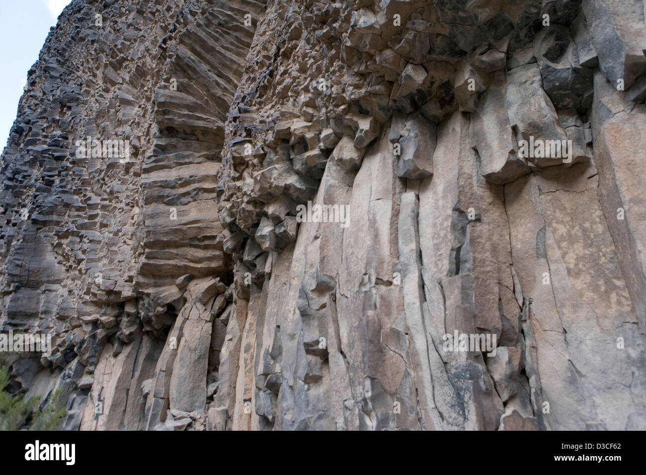 Un mur de colonnes de basalte au Grand Canyon Banque D'Images