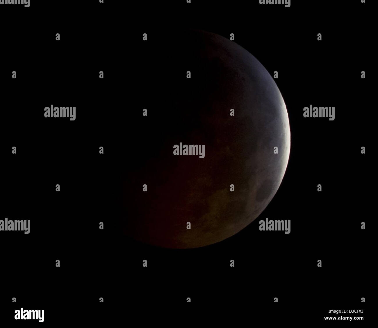 Eclipse lunaire du solstice (NASA, 12/21/10) Banque D'Images