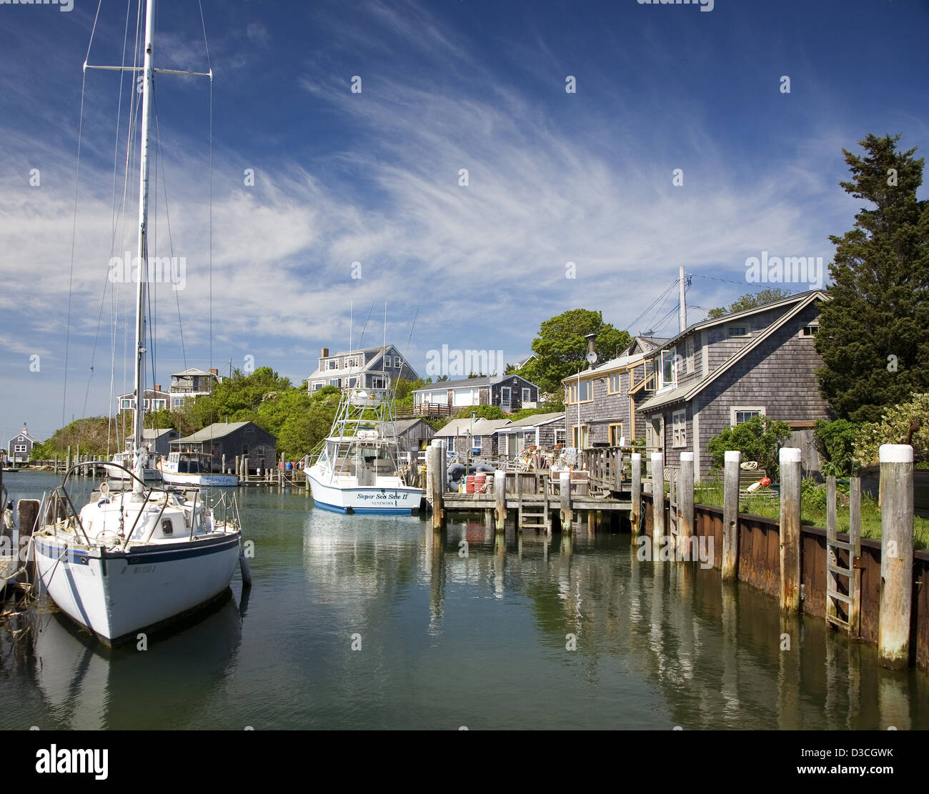 Menemsha, Martha's Vineyard, Massachusetts, USA Banque D'Images