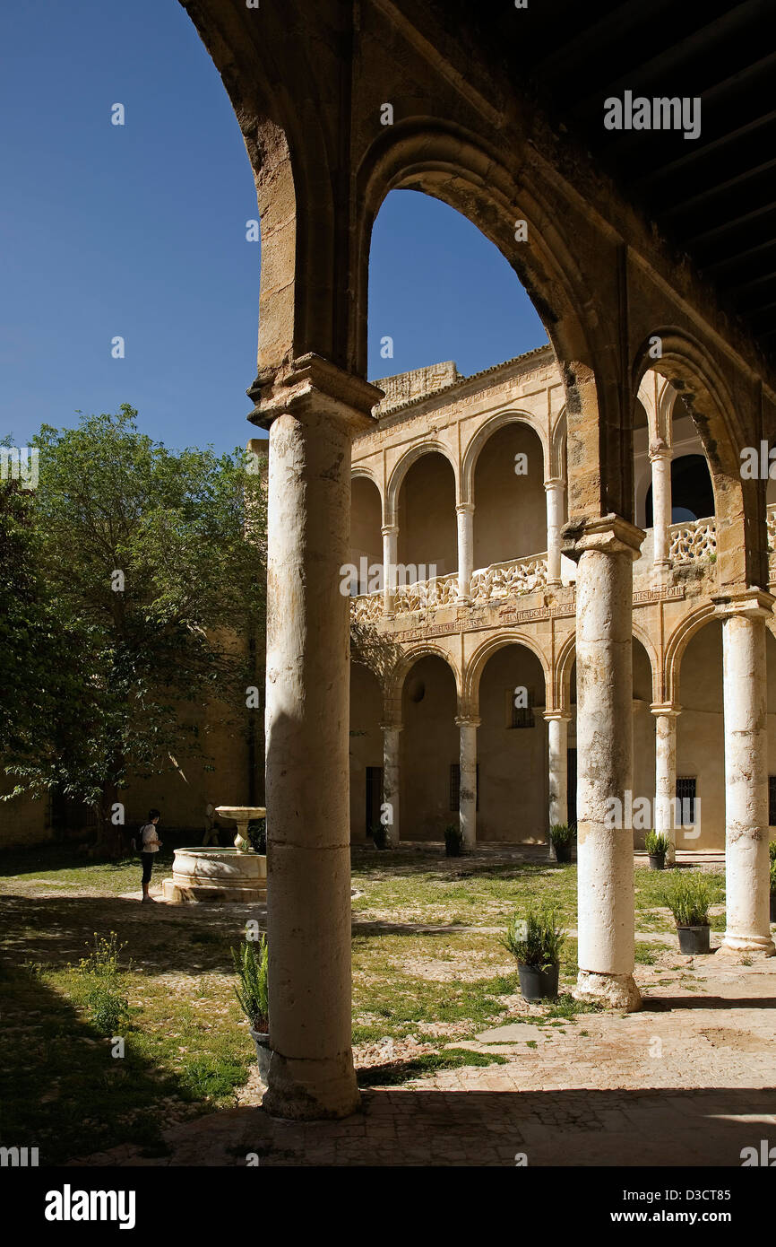 Cloître du Château Ribera Bornos villages blancs Sierra de Cádiz andalousie espagne Banque D'Images