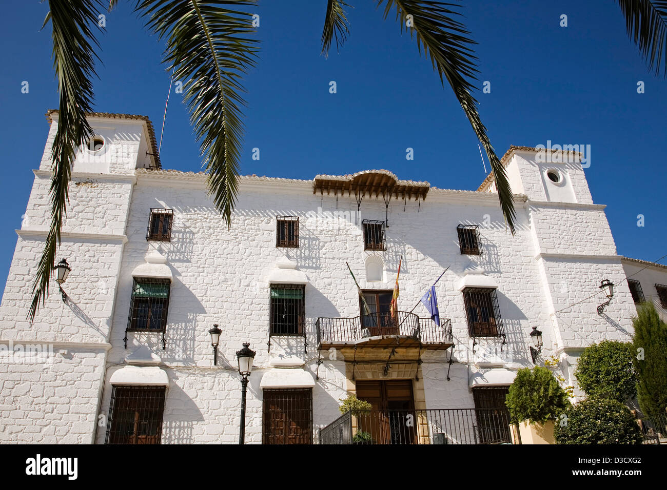 L'Hôtel de ville Maison de village Grenade Andalousie Espagne Montefrío Banque D'Images