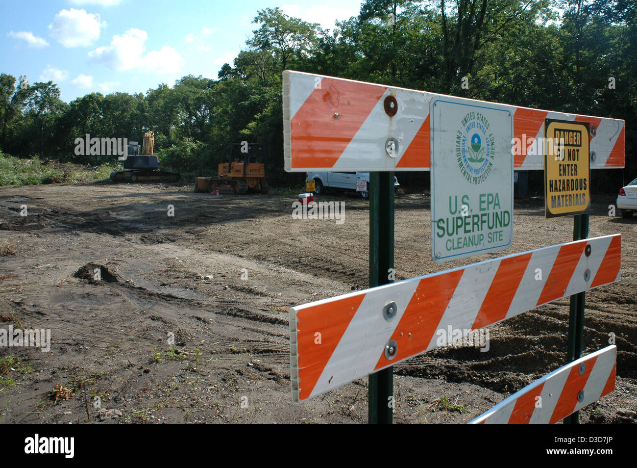 Superfund de l'EPA site nettoyage de Cincinnati (Ohio) Banque D'Images