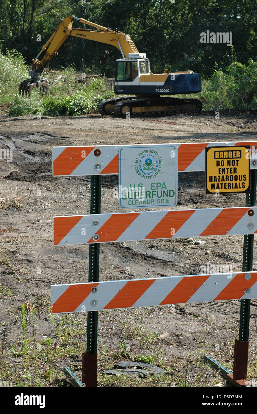 Superfund de l'EPA site nettoyage de Cincinnati (Ohio) Banque D'Images