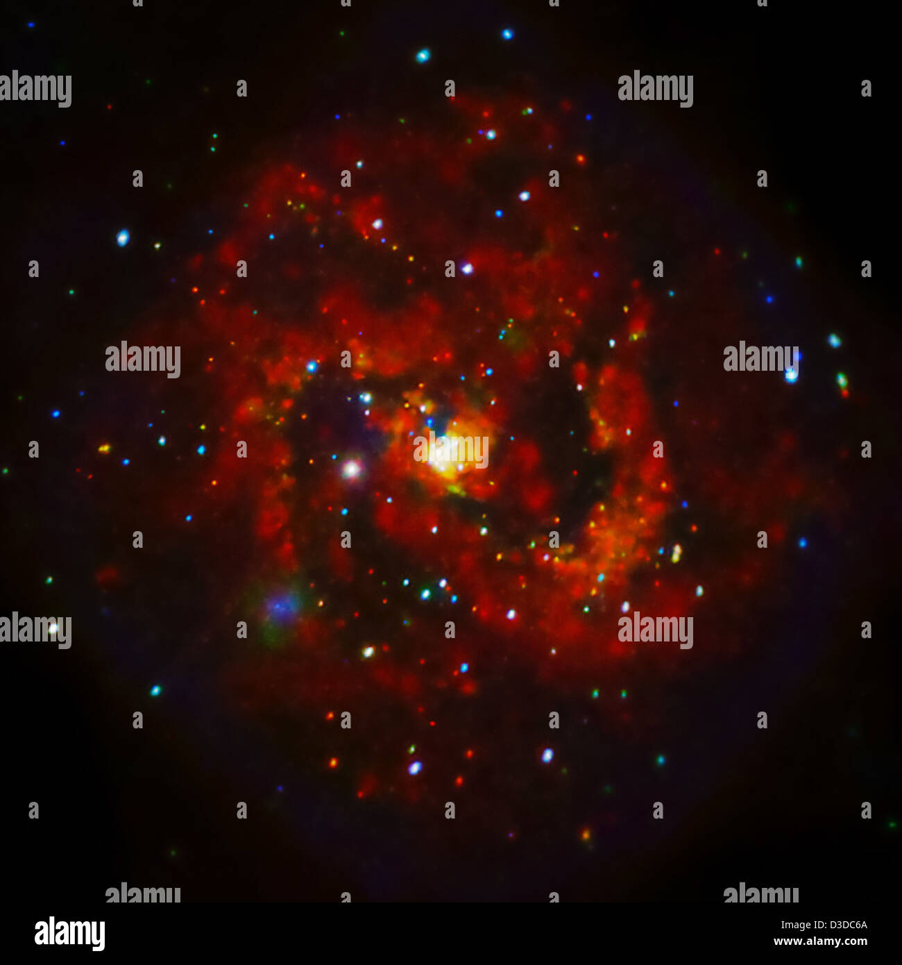 Les rayons X DE LA NASA Supernova (jeunes, Chandra, 07/30/12) Banque D'Images