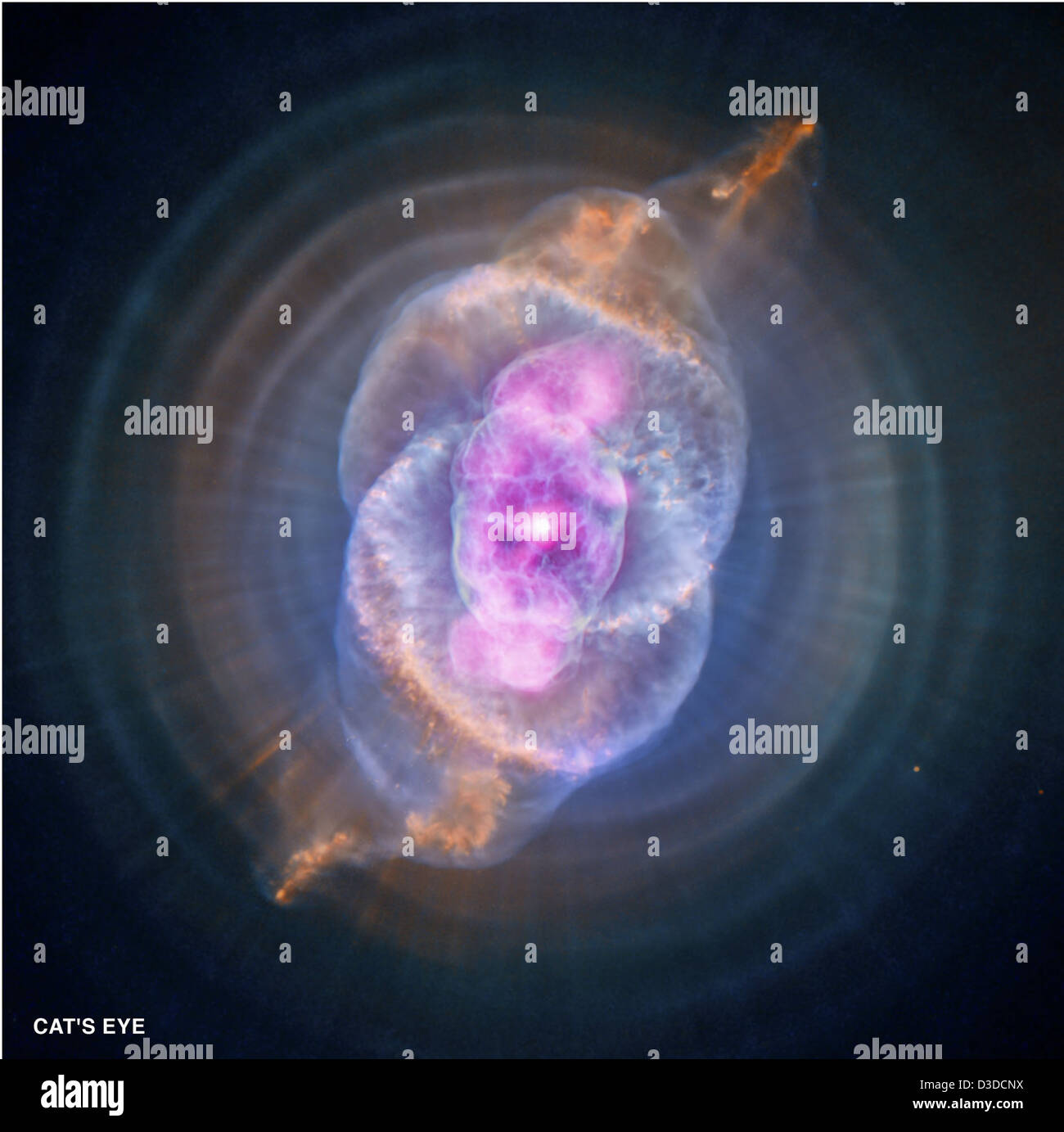 La nébuleuse de l'œil de chat (NGC 6543) capturée par l'observatoire de — free download