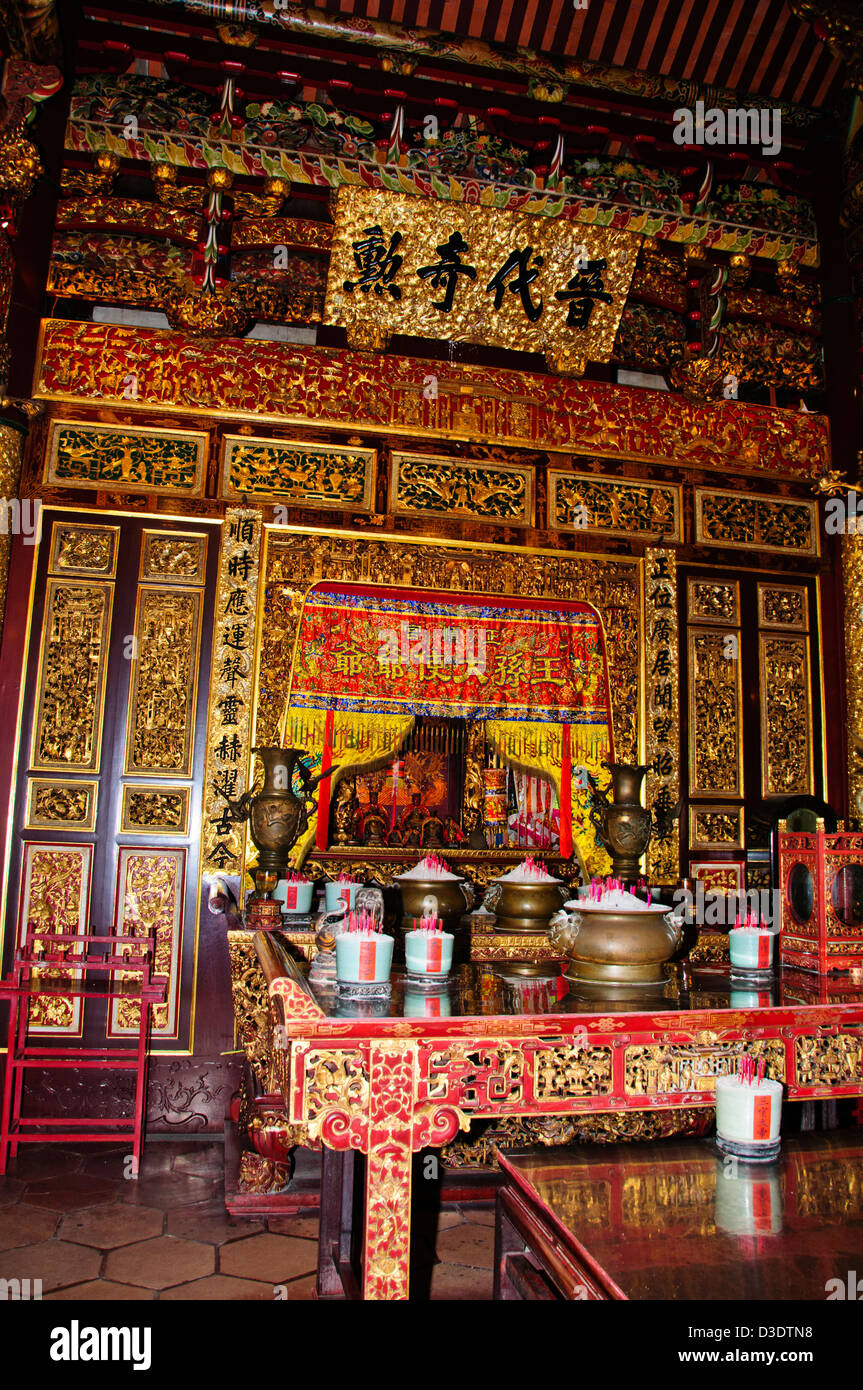 Khoo Kongsi Leong San Tong maison ancestrale chinoise,Maison de famille du  clan,appartements adjacents et entrée privée, George Town, Penang Photo  Stock - Alamy