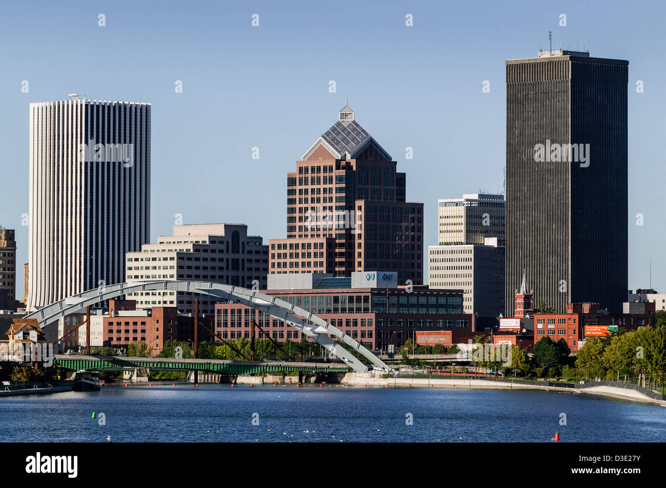 Skyline de Rochester, New York Banque D'Images
