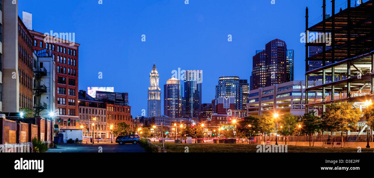 Bâtiments dans une ville, Rose Kennedy Greenway, Boston, comté de Suffolk, Massachusetts, USA Banque D'Images