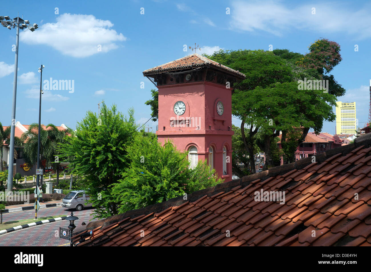 L'Tang Beng Swee Tour de l'horloge à Melaka, Malaisie Banque D'Images