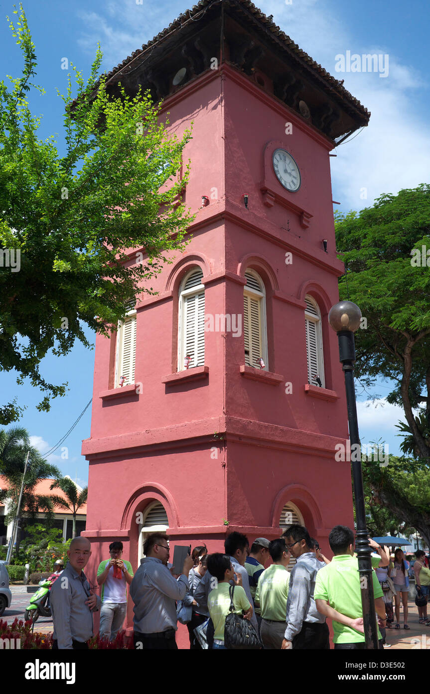 L'Tang Beng Swee Tour de l'horloge à Melaka, Malaisie Banque D'Images