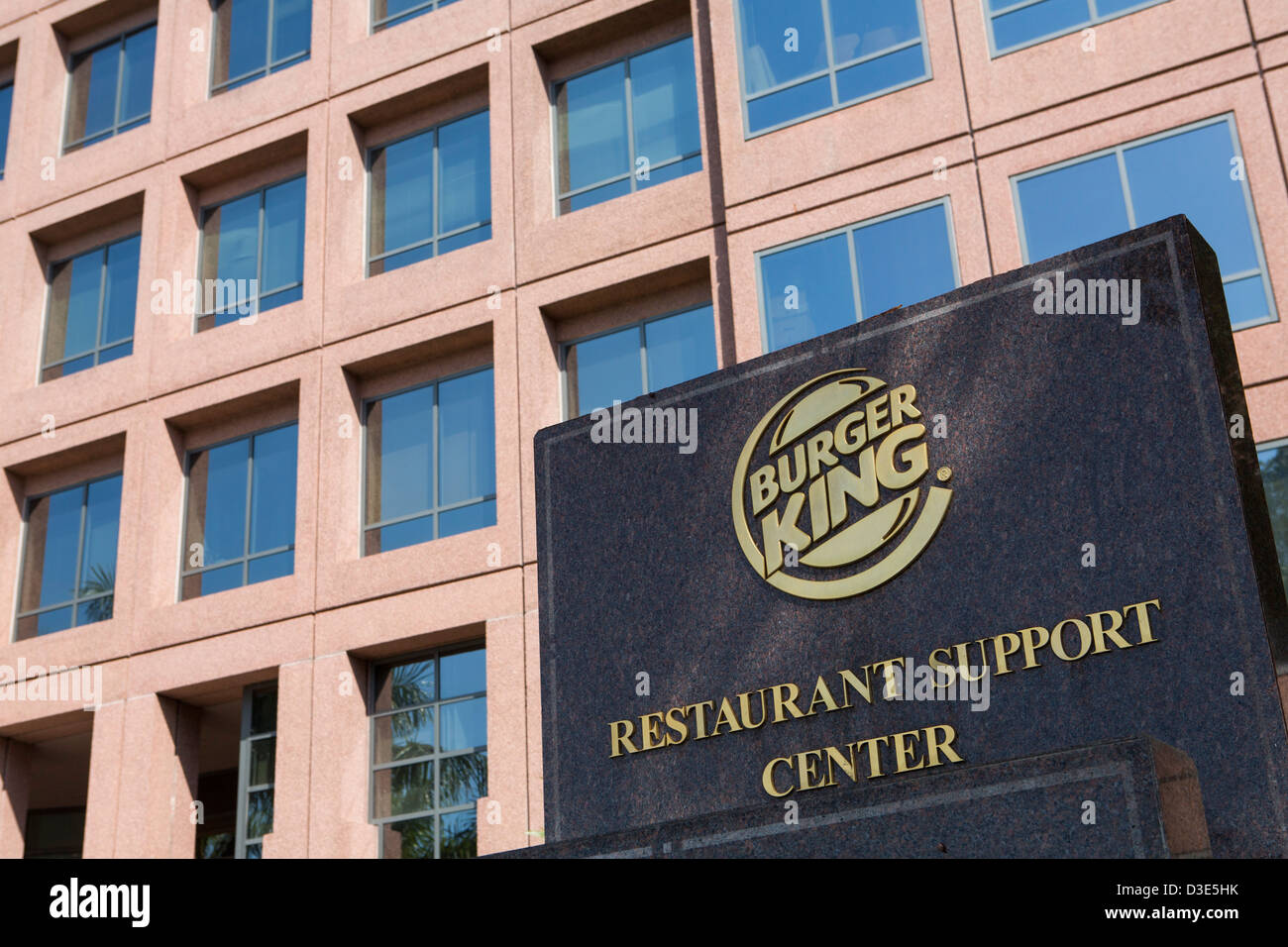 Le siège de la chaîne de restauration rapide Burger King, aussi connu comme le Restaurant Centre de Support. Banque D'Images