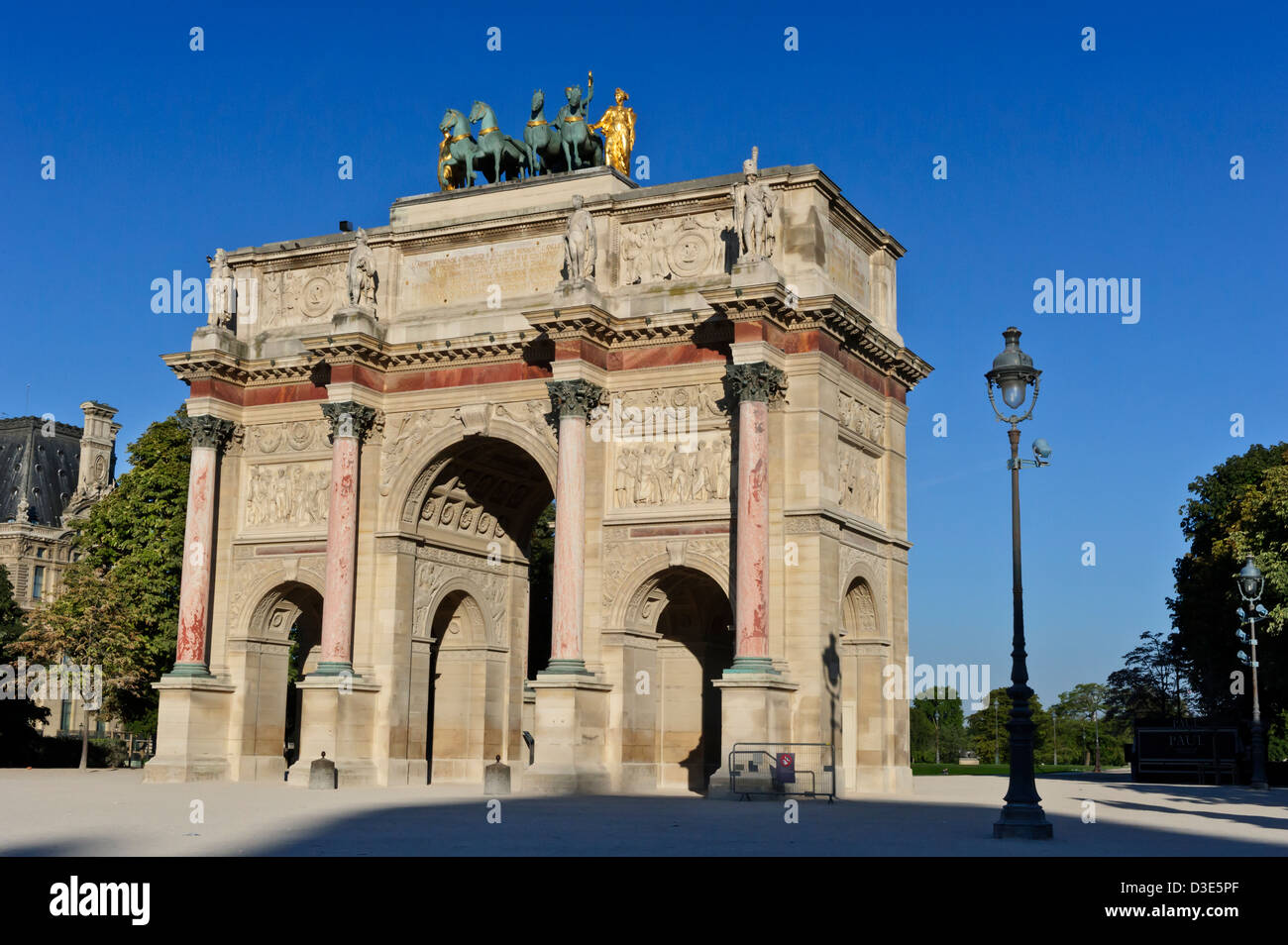 Arc de triomphe du Carrousel, Paris, France. Banque D'Images