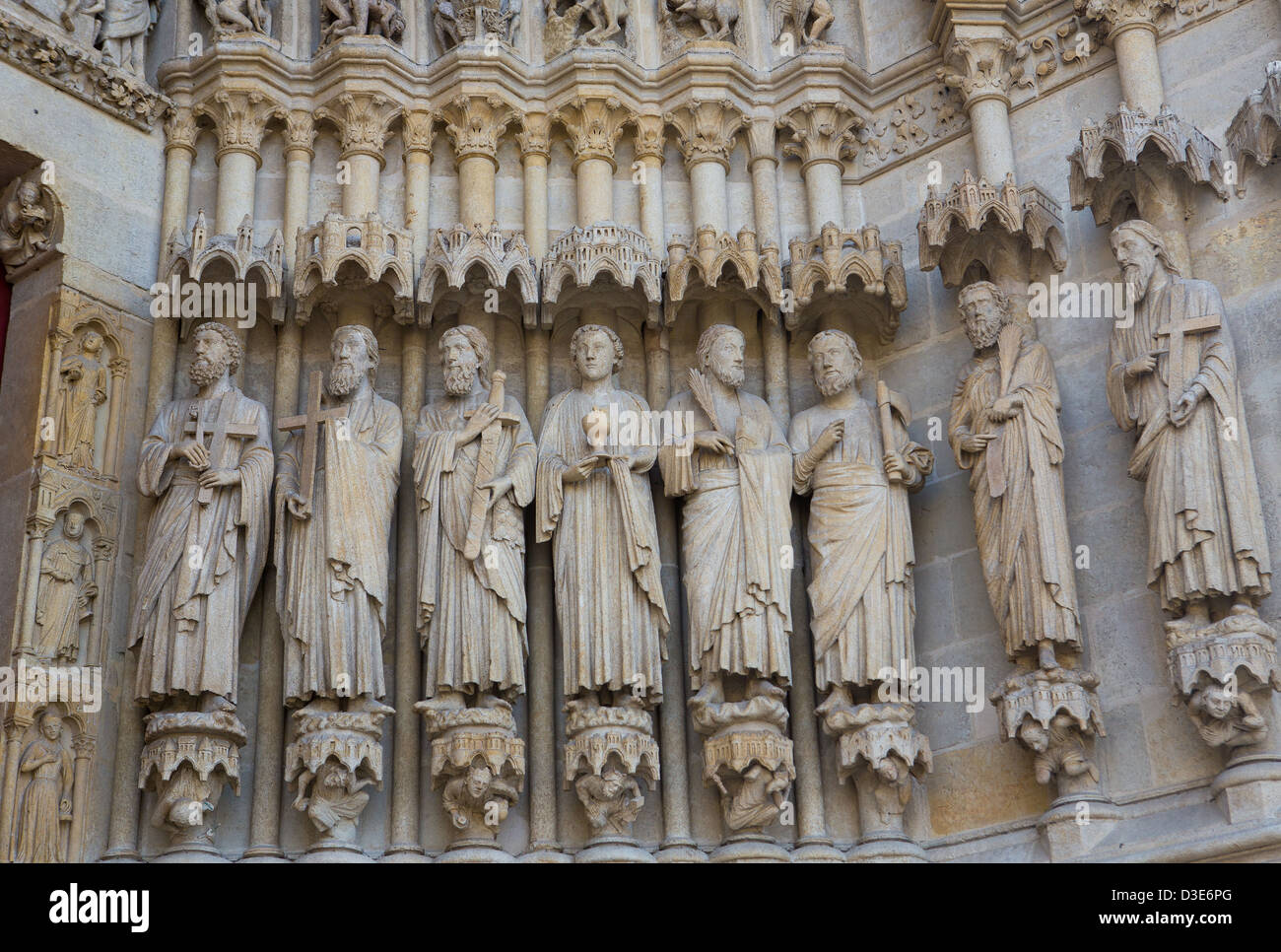 Cathédrale Notre-Dame d'Amiens Banque D'Images