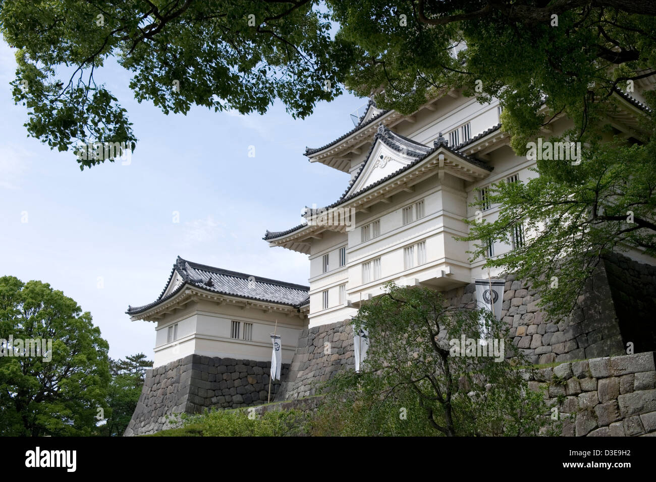 Main shutenkaku tour de château d'Odawara, ancien fief du Clan Doi durant la période Kamakura à Kanagawa, Japon. Banque D'Images