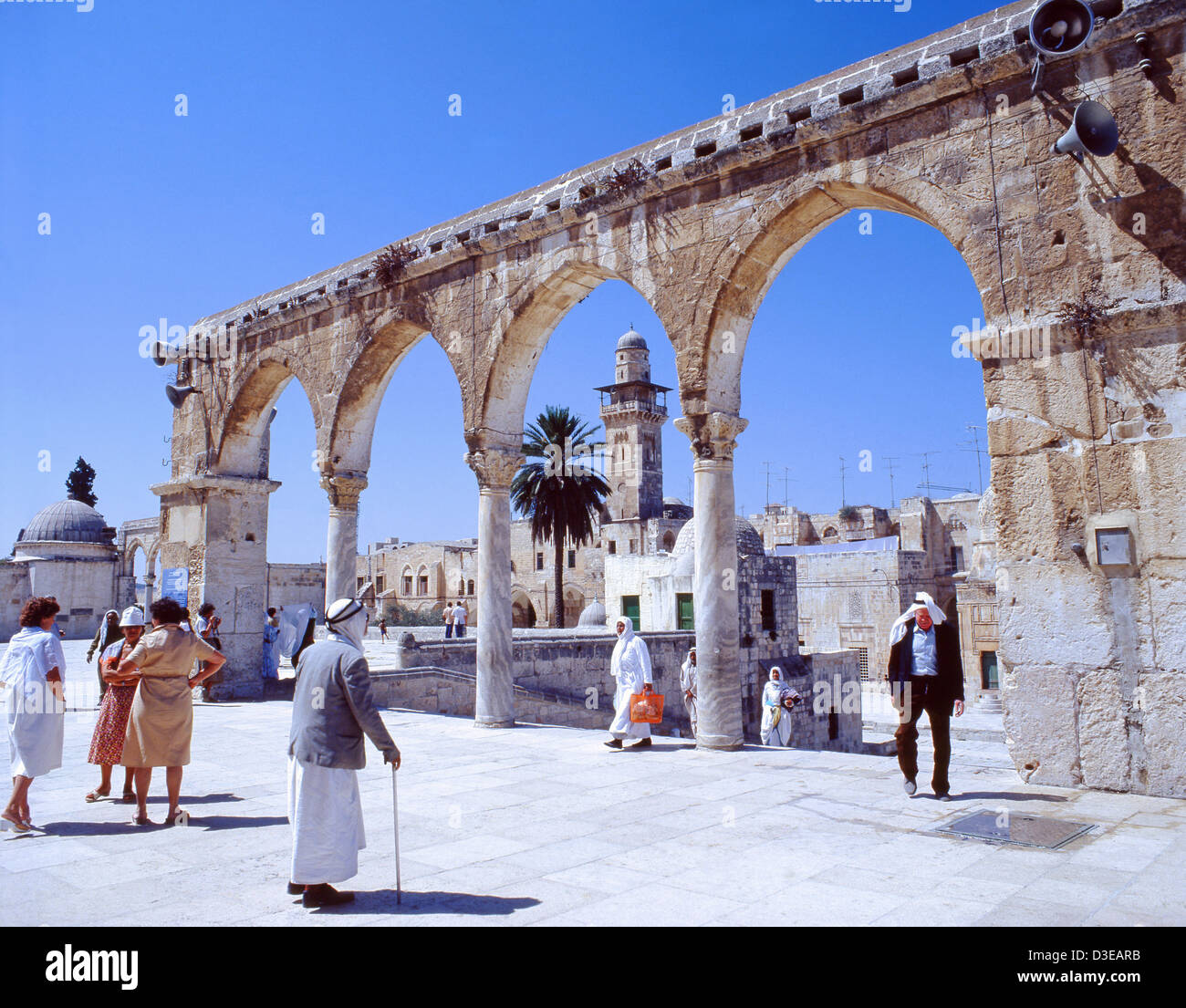 Le Mont du Temple, la vieille ville, Jérusalem, Israël Banque D'Images