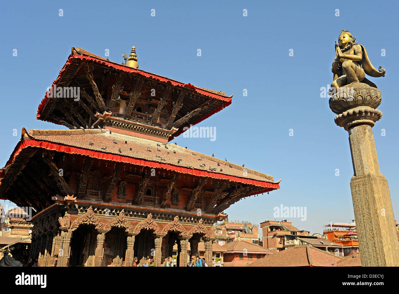 Temple Durbar Square Patan Népal Asie Banque D'Images