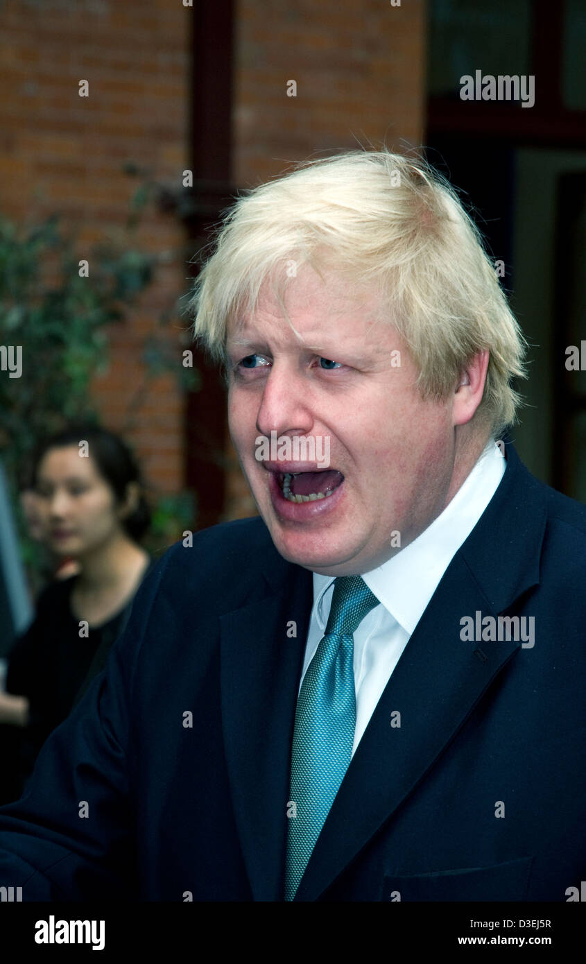 Lord Maire de Londres, Boris Johnson, ouvrir grande danse 2012.,St Pancras International Station, London Banque D'Images