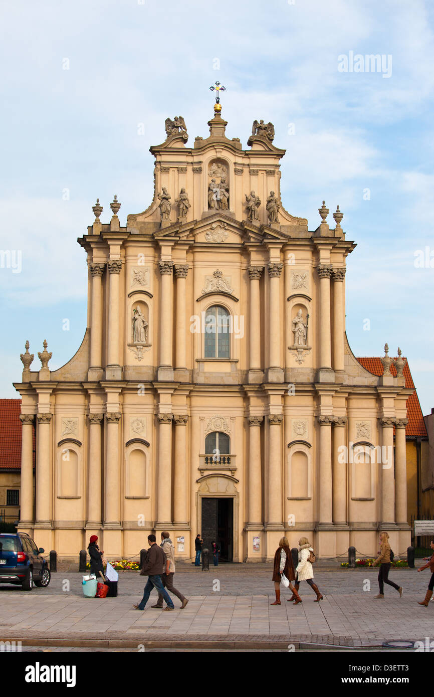 L'église Sainte-Anne néoclassique du 18e siècle à Varsovie, Pologne. Banque D'Images