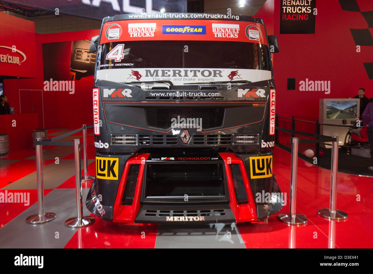 Camion de course Renault à l'IAA du Salon International des véhicules utilitaires 2012. Hanovre, Allemagne Banque D'Images