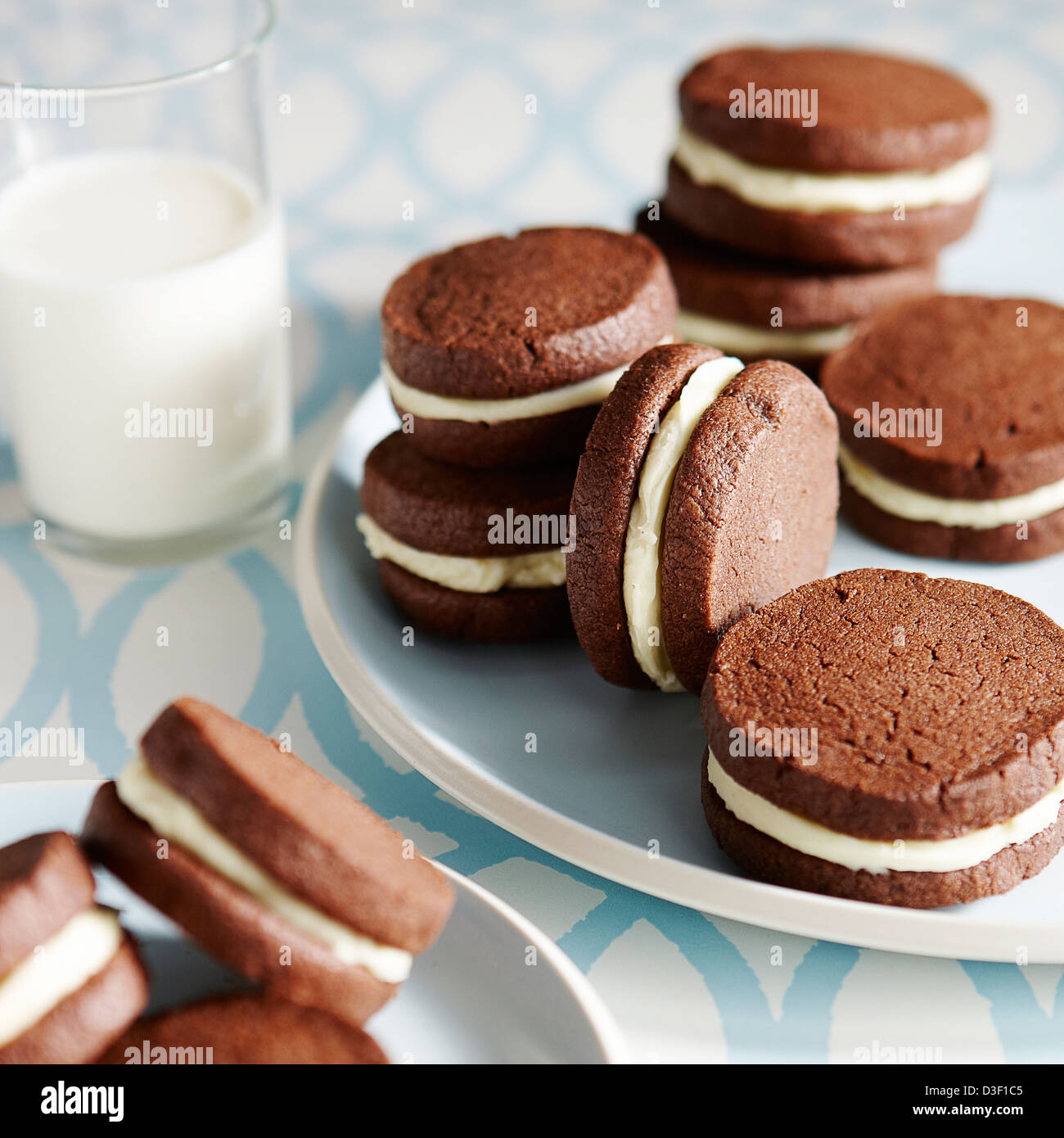 Icebox chocolat cookies Banque D'Images
