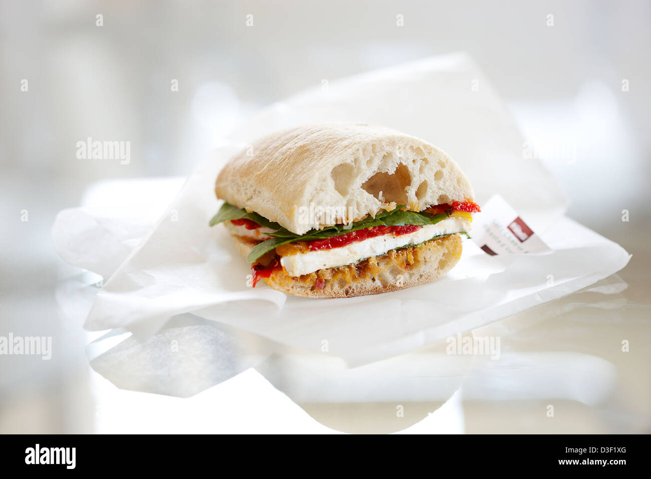 Sandwich ciabatta Tricolore Banque D'Images