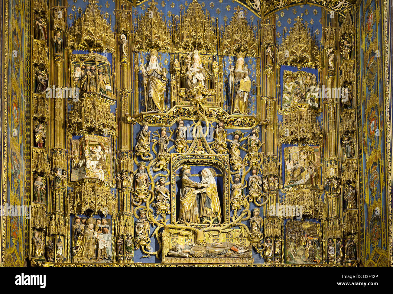 "Santa Ana 'chapelle dans la Cathédrale de Burgos, Espagne Castilla.. Banque D'Images