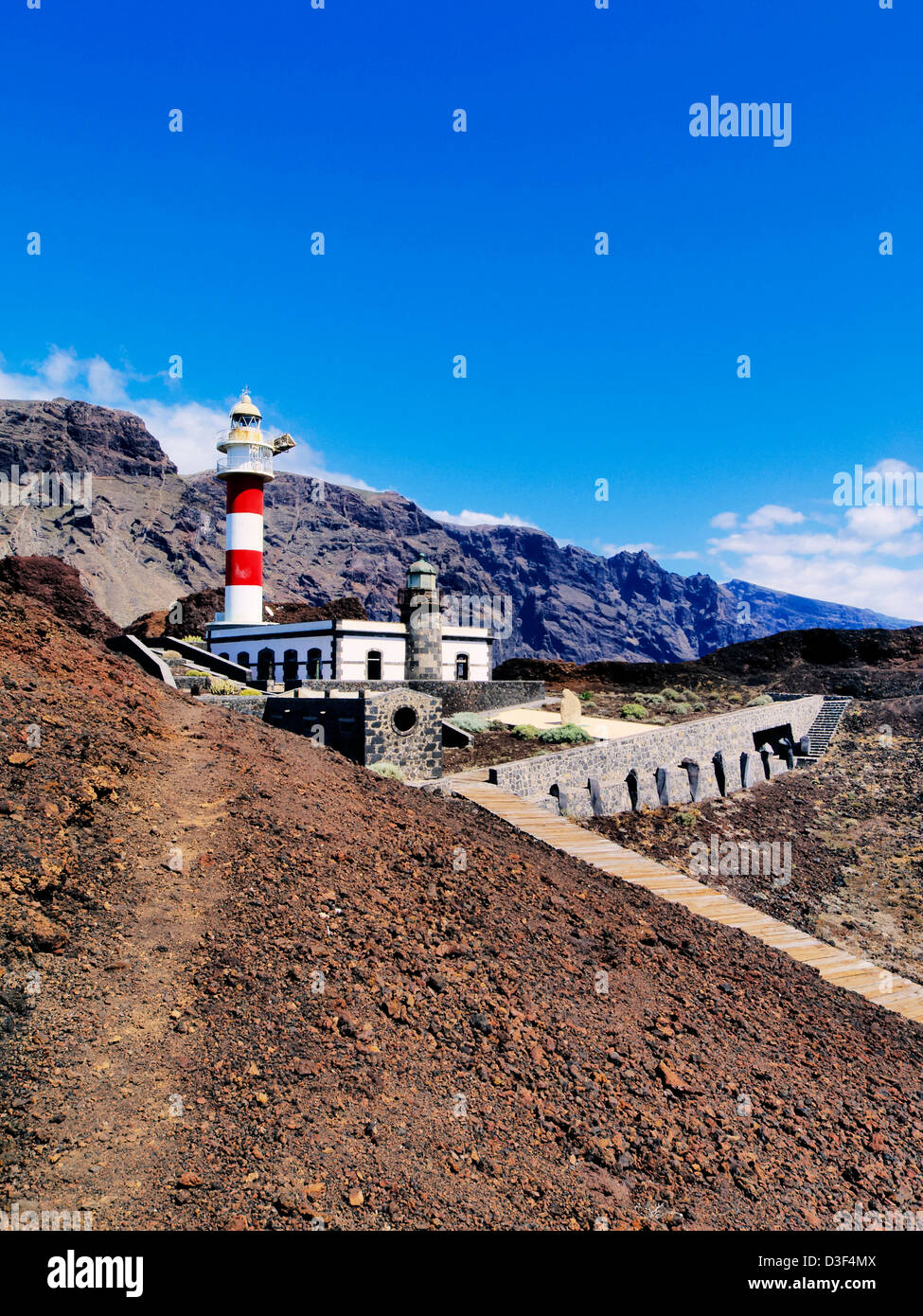 Phare de Punta Teno, Tenerife, Canaries, Espagne Banque D'Images