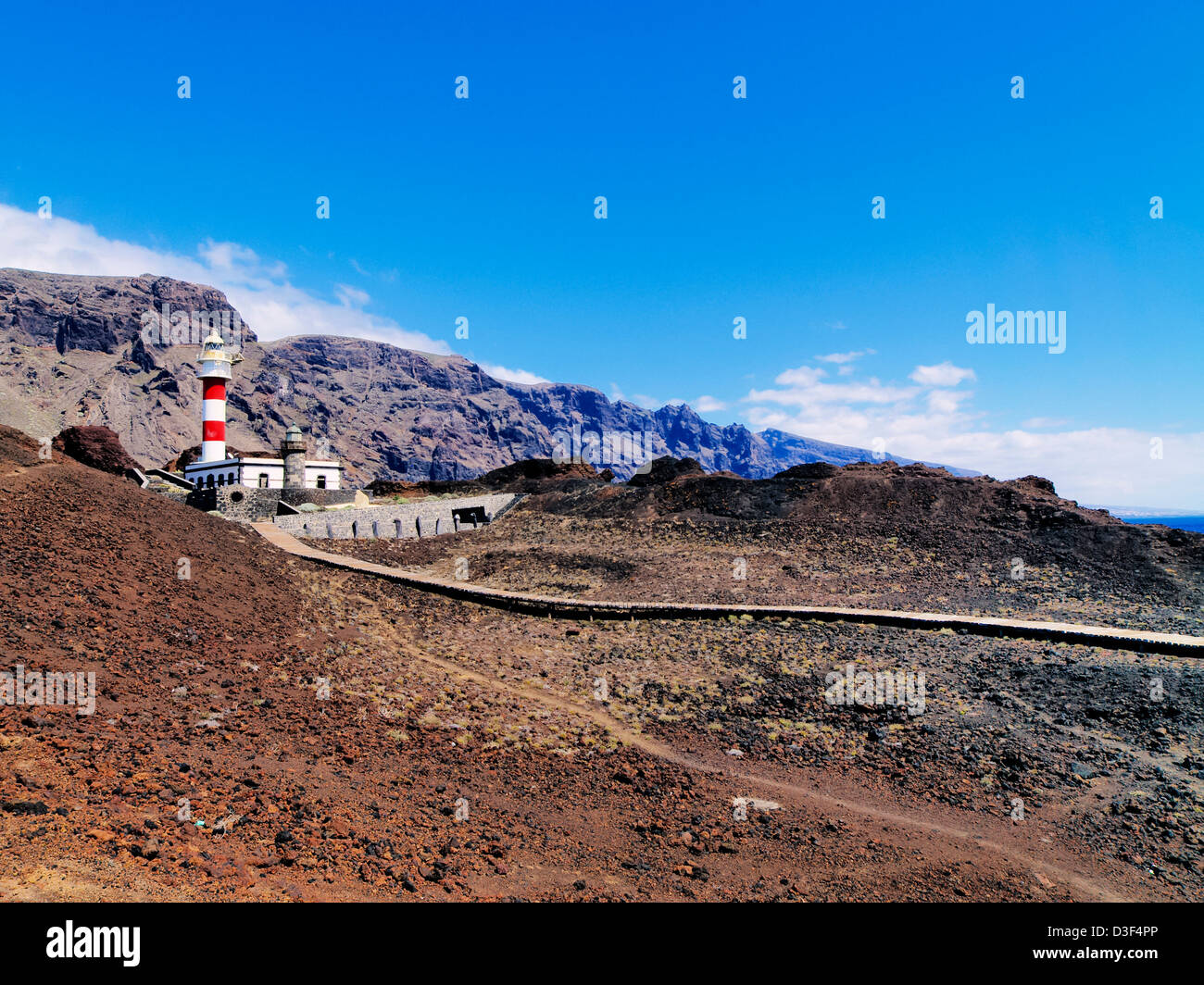 Phare de Punta Teno, Tenerife, Canaries, Espagne Banque D'Images