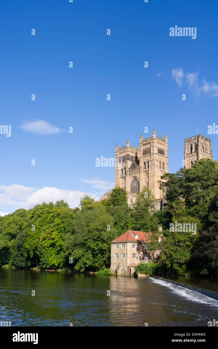 Cathédrale de Durham et de la rivière Wear, Durham Angleterre Banque D'Images