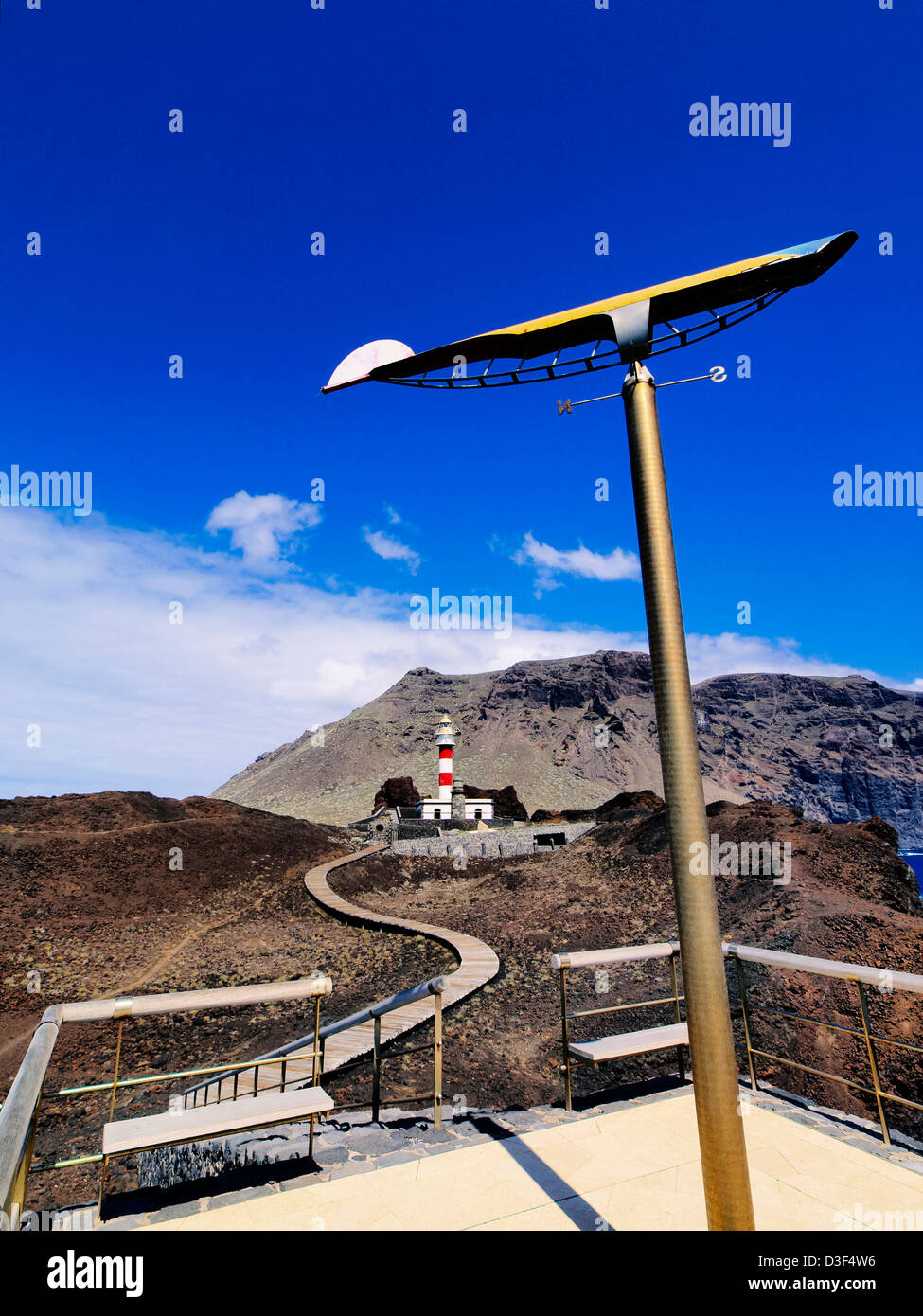 Phare de Punta Teno, Tenerife, Canaries, Espagne Banque D'Images