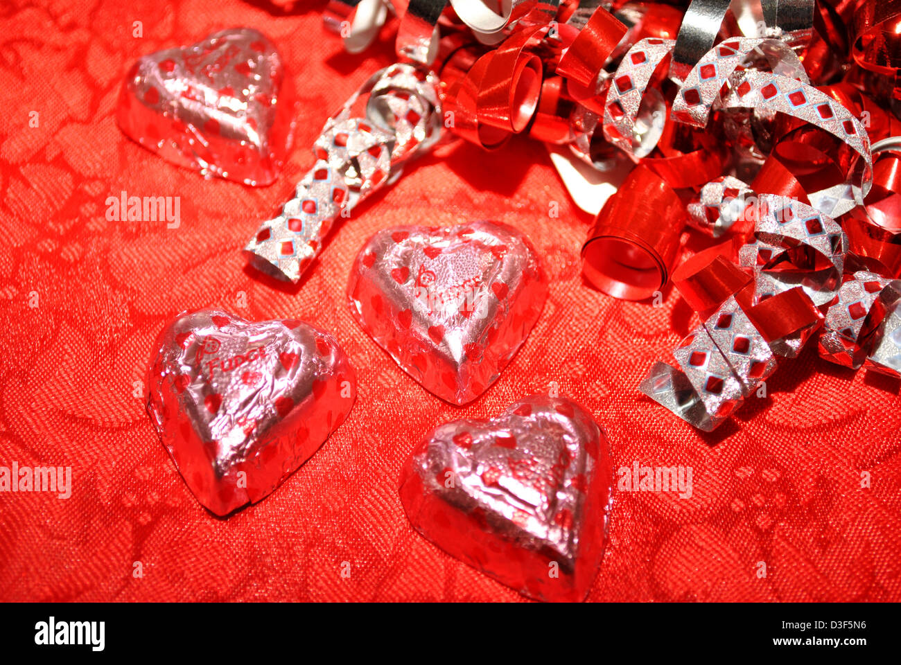 Bonbons en forme de coeur Banque D'Images