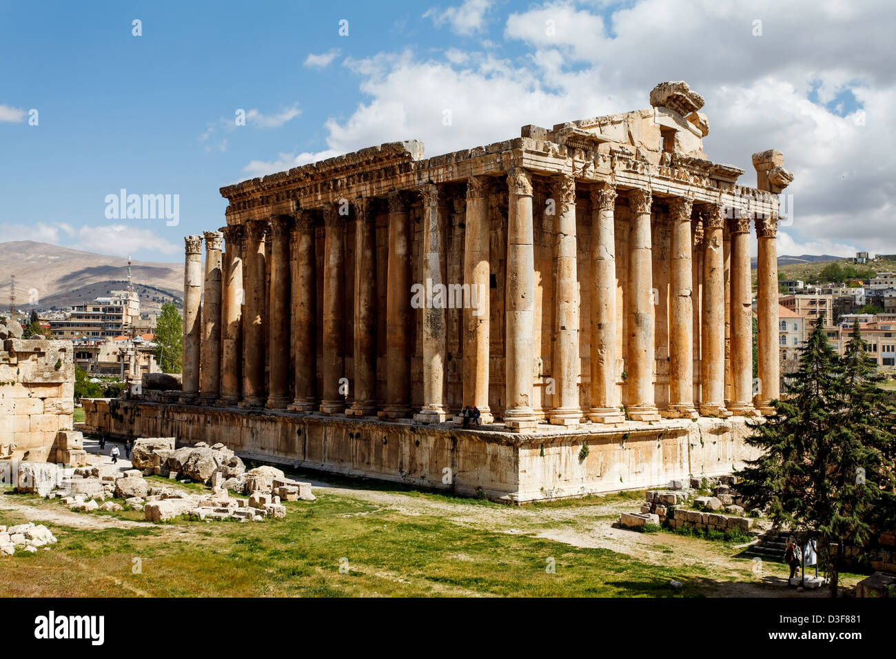 Ruines du temple de Vénus à Baalbek, au Liban. Partie de la ville antique Héliopolis dans la vallée de la Bekaa. Banque D'Images