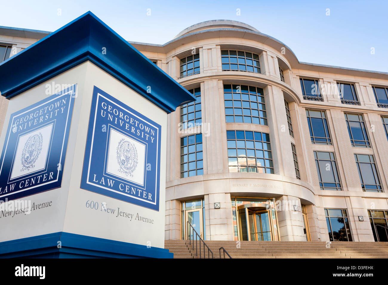 Georgetown University Law Center building - Washington, DC USA Banque D'Images