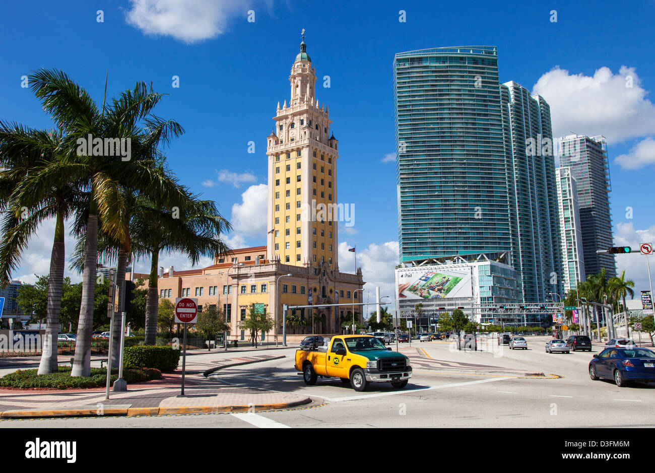 La tour de la liberté dans le centre-ville de Miami, USA Banque D'Images