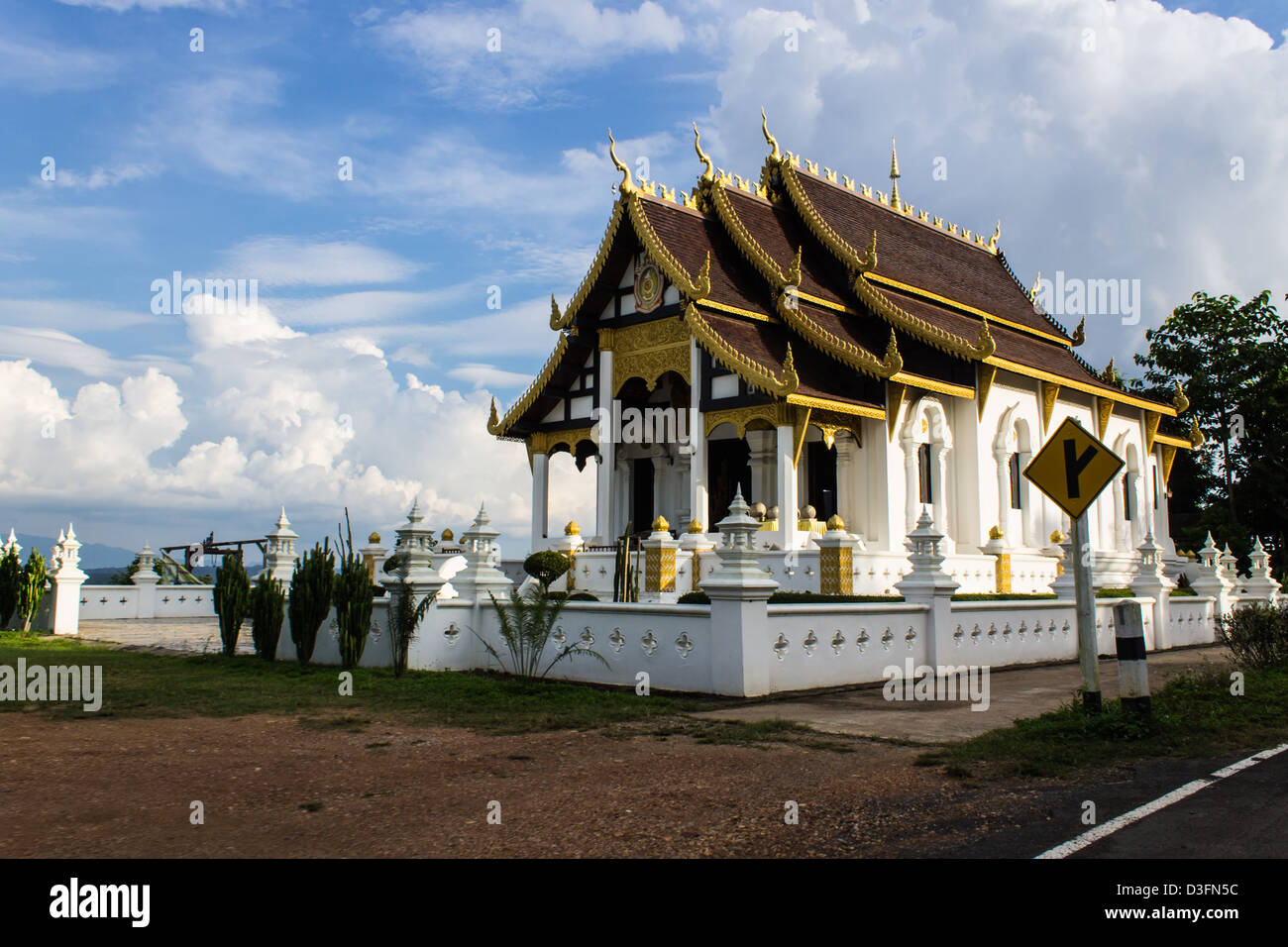 Ubosot en Thaïlande Banque D'Images