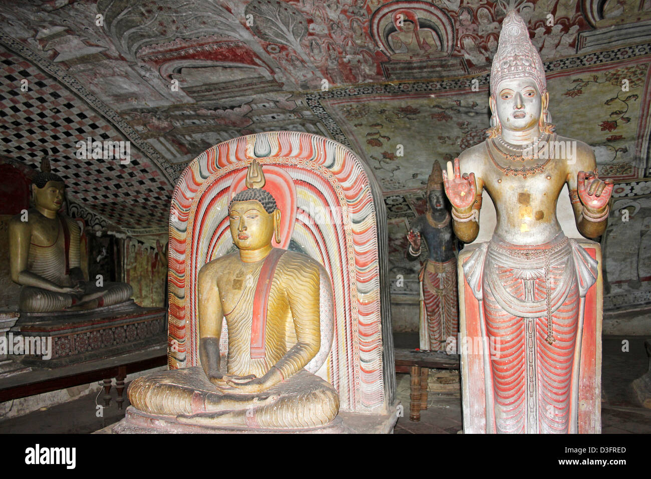 Le Maitreya Bodhisattva image à Maharajalena Cave Temple Banque D'Images