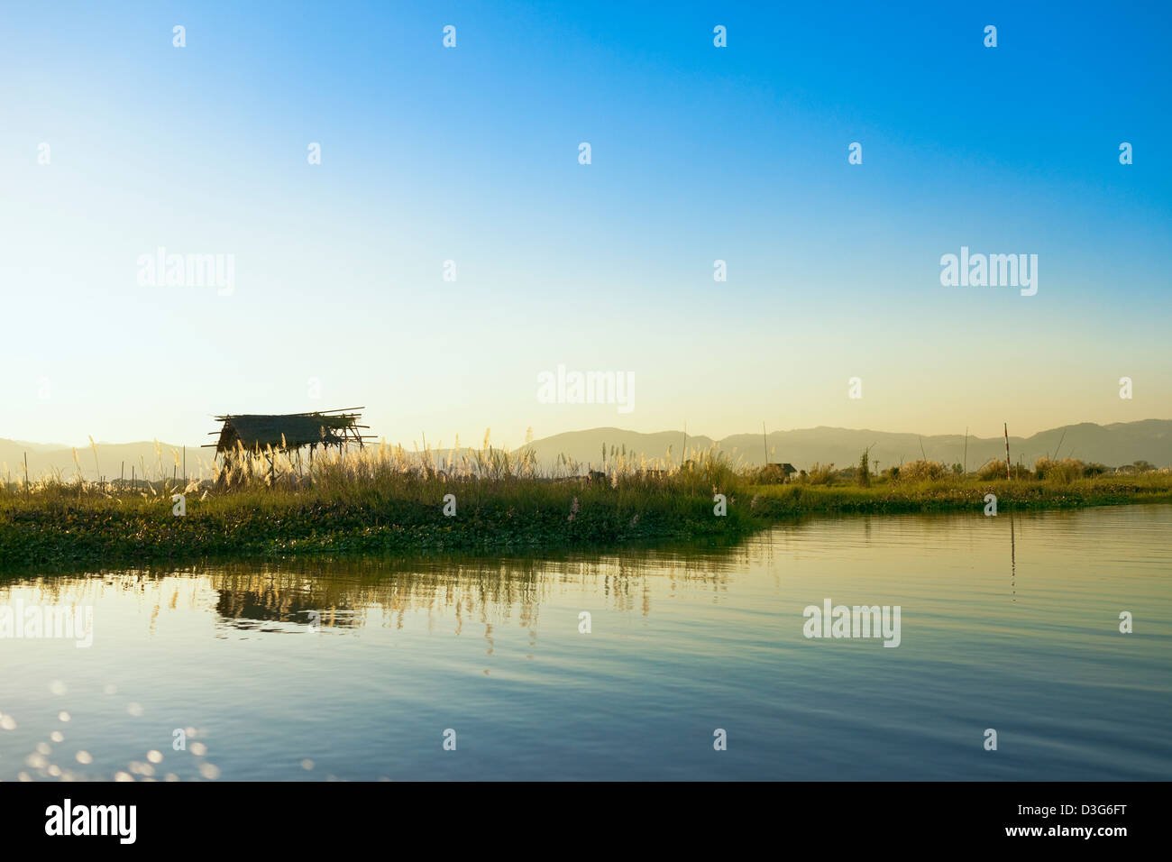 (Inle Lac Inlay, également) au Myanmar Banque D'Images