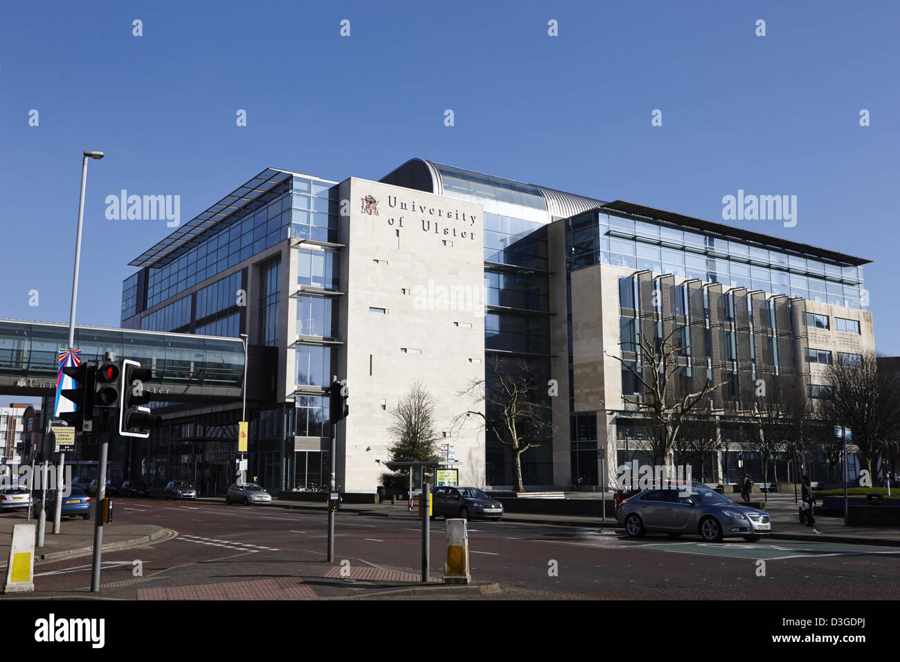 Campus de l'université de l'Ulster dans le centre-ville de Belfast en Irlande du Nord uk Banque D'Images