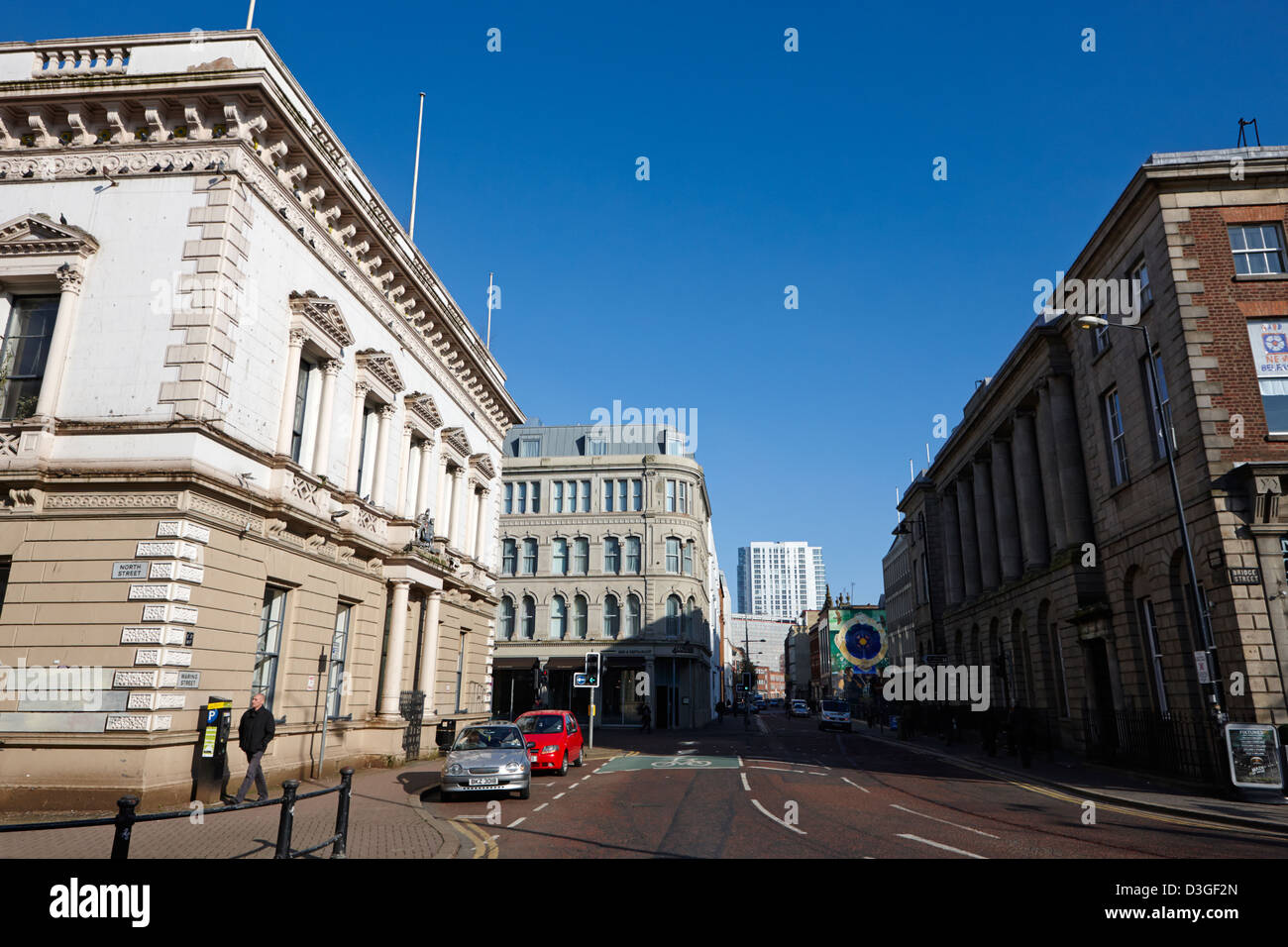 Ancien vieux de Belfast et de l'assemblée change du Nord et les chambres whig waring street Belfast Irlande Royaume-Uni Banque D'Images