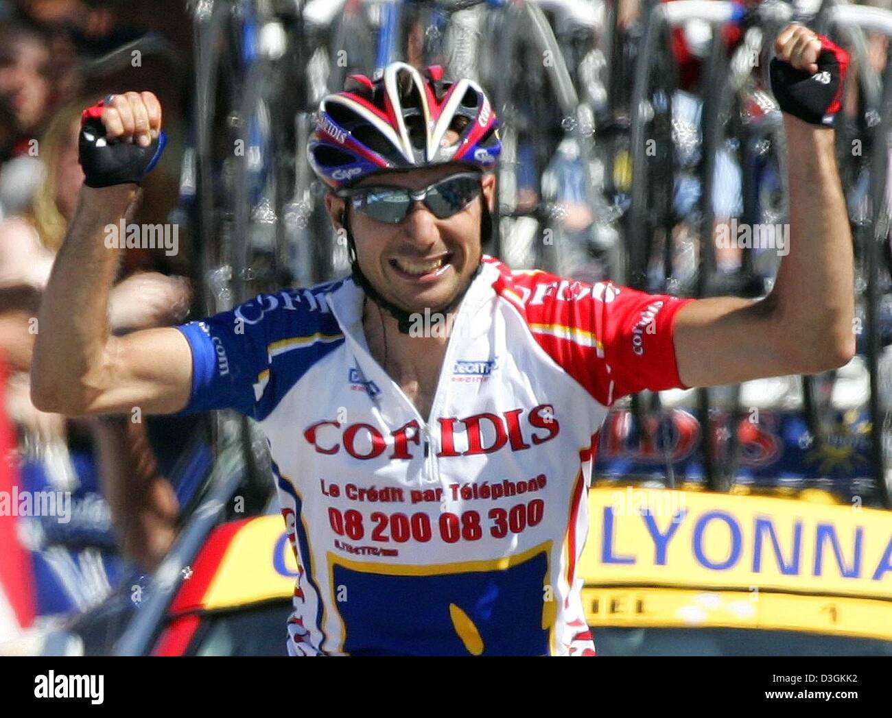 Maillot Cycliste Cofidis 2004 - Astarloa / Askasibar / O'Grady - Taille M - Blanc
