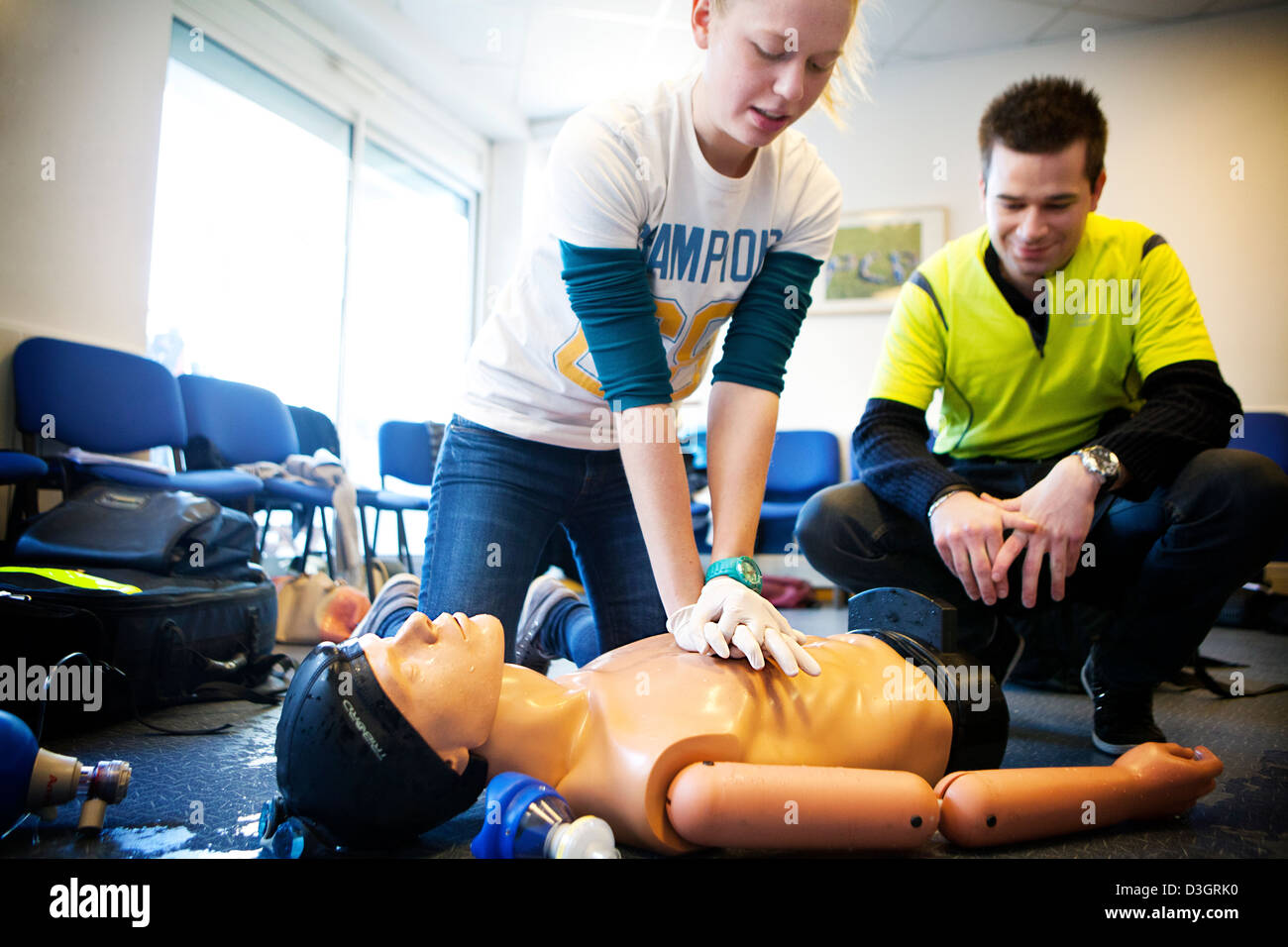 PREMIERS SOINS Banque D'Images