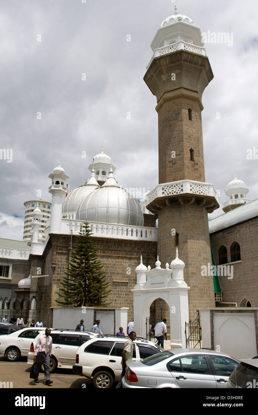 La Mosquée Jamia, Nairobi, Kenya Banque D'Images