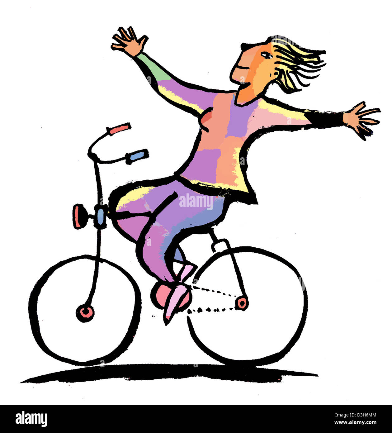 FAIRE DU VÉLO Banque D'Images
