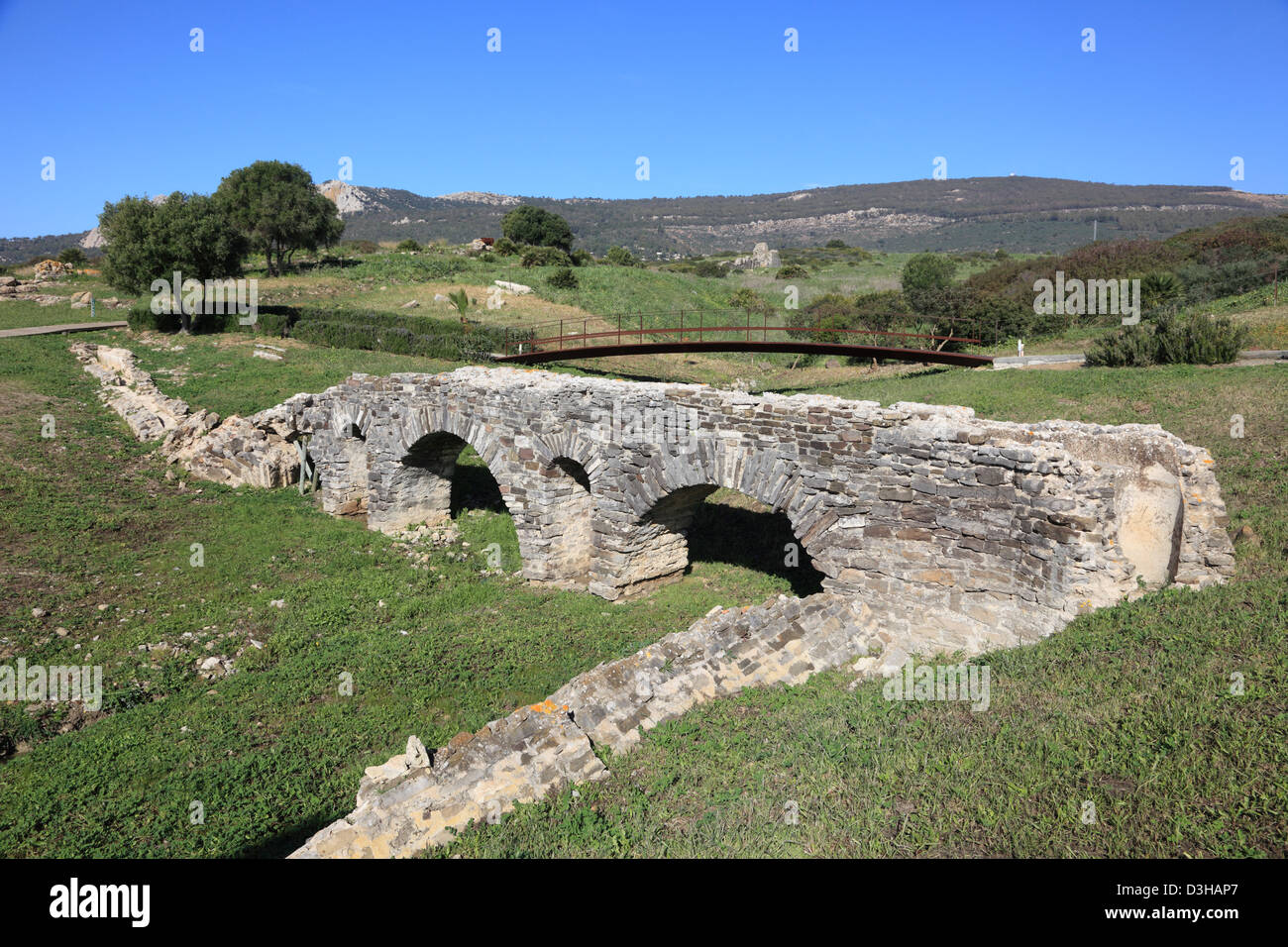 Vestiges romains Baleo Claudia près de Bolonia, Andalousie, au sud de l'Espagne Banque D'Images
