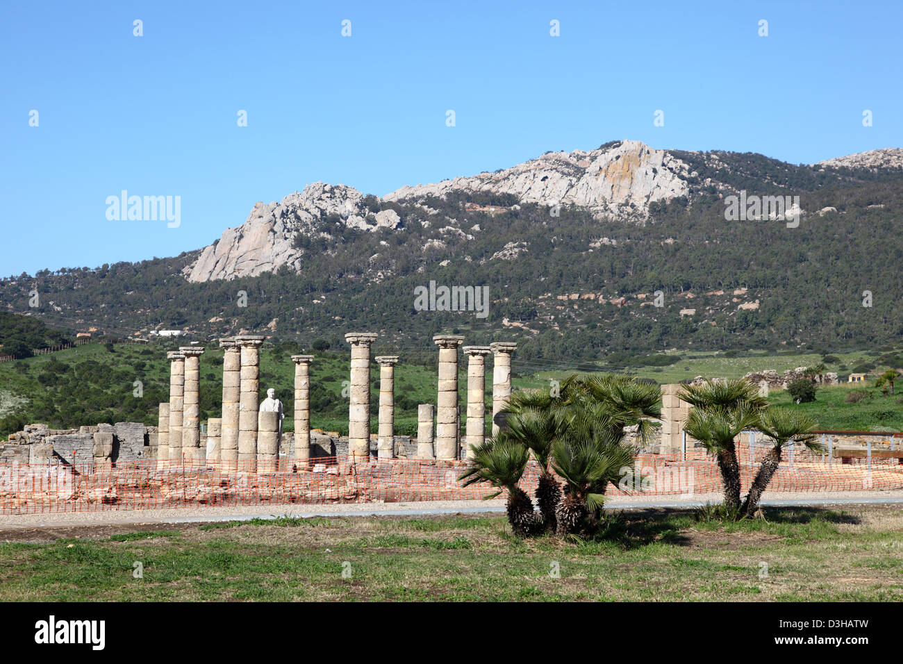 Vestiges romains Baleo Claudia près de Bolonia, Andalousie, au sud de l'Espagne Banque D'Images