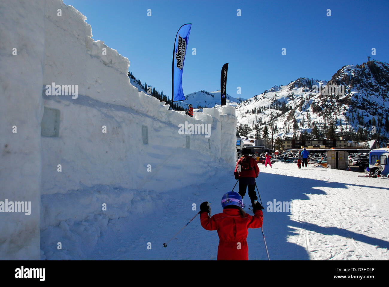 Kid-O-Rama Ice Kastle à Squaw Valley Banque D'Images
