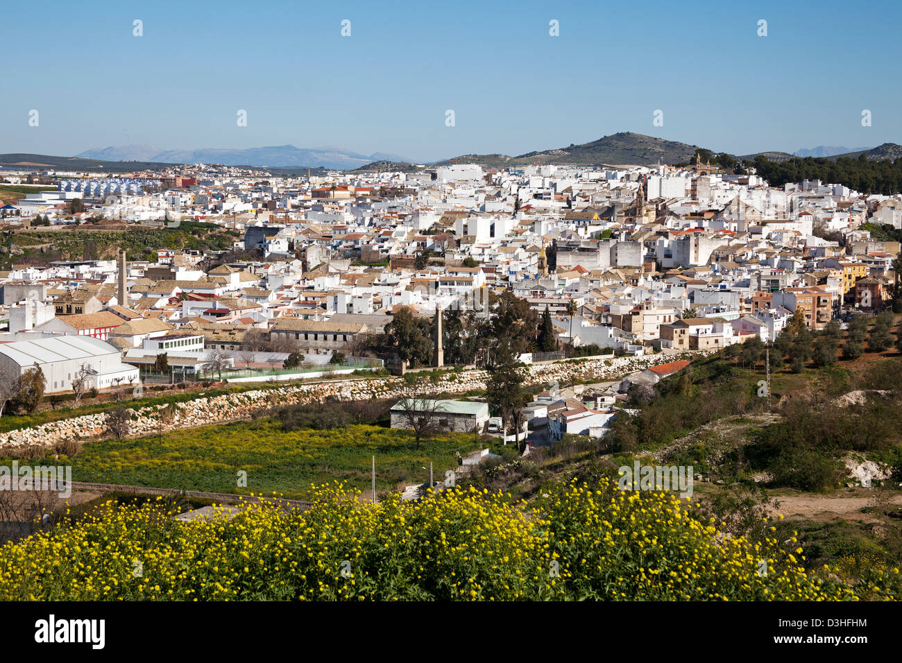 Village de Puente Genil Cordoba Andalousie Espagne Banque D'Images